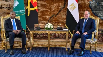 السيسي يجري محادثات مع رئيس أنجولا حول قضايا القرن الأفريقي والسودان والساحل وحوض النيل.