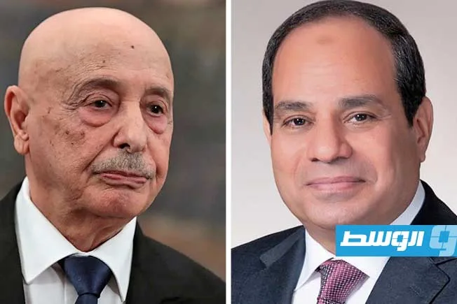 السيسي يلتقي عقيلة ويشدد على أهمية تنسيق الجهود لتحقيق تسوية كاملة في ليبيا السيسي يلتقي عقيلة ويشدد على أهمية تنسيق الجهود لتحقيق تسوية كاملة في ليبيا
