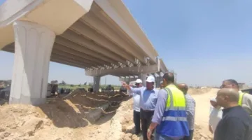 الشربيني يراقب أعمال بناء القوس الغربي لمشروع محور اللواء عمر سليمان في الإسكندرية