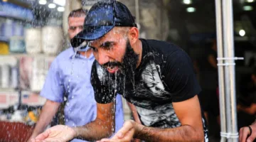 درجات الحرارة تسجل أرقامًا قياسية تصل إلى 52 في العراق، و5 محافظات توقف العمل فيها.