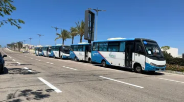 «العلمين الجديدة» تبدأ التشغيل التجريبي لخطوط النقل الداخلي.. وتقديم تسهيلات للمصطافين والطلاب
