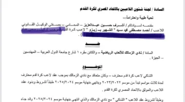 القصة الشاملة للنزاع بين الزمالك وزيزو بشأن المستحقات المتأخرة