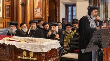 الكنيسة القبطية تشيع القمص أنطونيوس ثابت في لندن.. والبابا تواضروس يعزي في وفاته