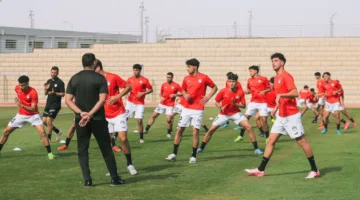 المنتخب الوطني للشباب تحت 20 سنة يجري تدريباً صباحياً