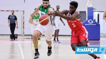 النصر يتفوق على الأهلي طرابلس في بداية مباريات نصف نهائي كأس كرة السلة