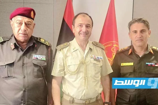 النمروش يبحث تعزيز التعاون مع الملحق العسكري الإسباني