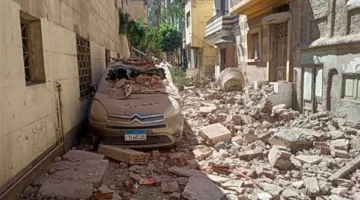 النيابة تتفقد موقع انهيار مئذنة مسجد “سيدي سلامة” التاريخي في الغربية