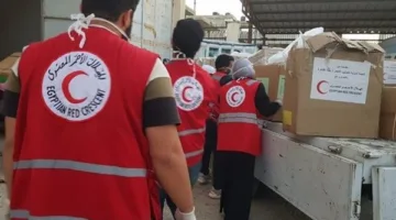 الهلال الأحمر المصري launches a humanitarian campaign to support the Gaza Strip starting this Sunday.