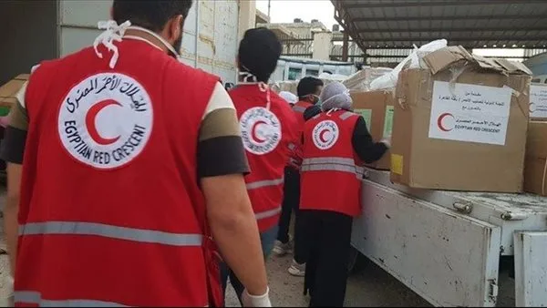 الهلال الأحمر المصري launches a humanitarian campaign to support the Gaza Strip starting this Sunday. الهلال الأحمر المصري launches a humanitarian campaign to support the Gaza Strip starting this Sunday.