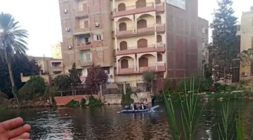انتشال جثة شاب غرق في بحر شبين الكوم بالمنوفية (صور)