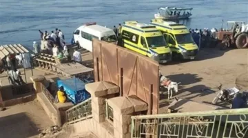 انتشال جثمان الضحية الثانية في حادث سقوط سيارة من العبارة في دشنا