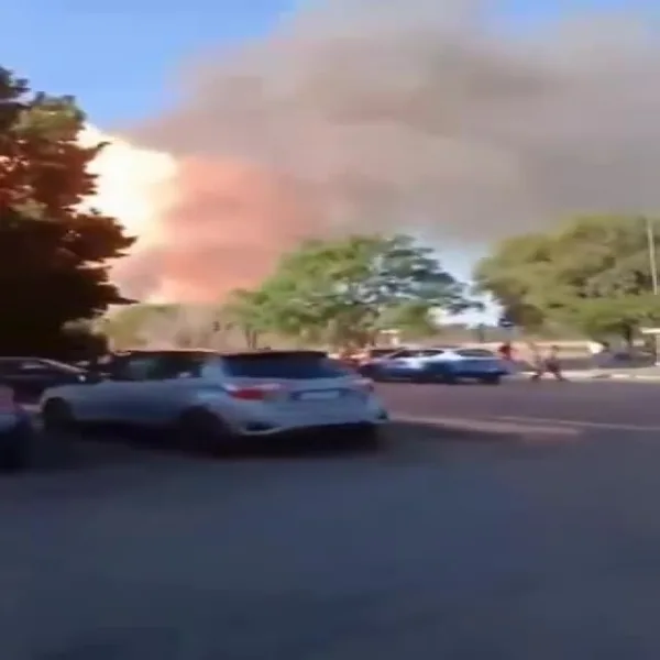 انفجار قوي في محطة بنزين شرقي العاصمة الإيطالية روما انفجار قوي في محطة بنزين شرقي العاصمة الإيطالية روما