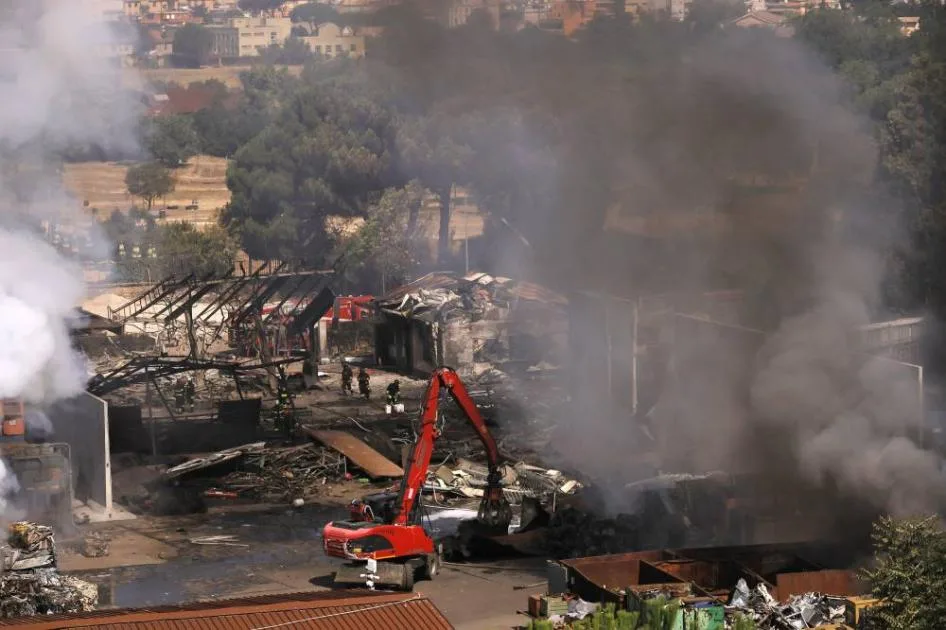 انفجار محطة وقود في روما يسفر عن إصابة 30 شخصًا انفجار محطة وقود في روما يسفر عن إصابة 30 شخصًا