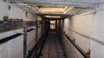 انهيار مصعد في عمارة سكنية بصفط اللبن أثناء حمله لعمال