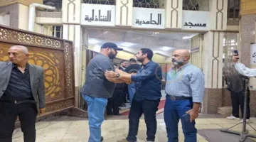 بالصور.. محمد ممدوح وإدوارد يشاركان في عزاء شقيق المخرج خالد جلال