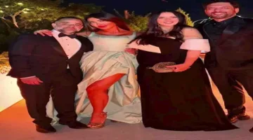 بالصور: يسرا وإيمي سمير غانم وتامر حسني يحضرون زفاف حفيد عادل إمام