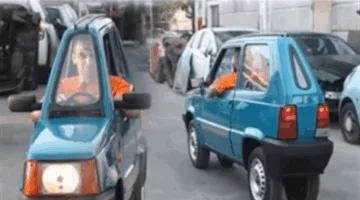 بالصورة.. ما هي حكاية أضيق سيارة في العالم؟