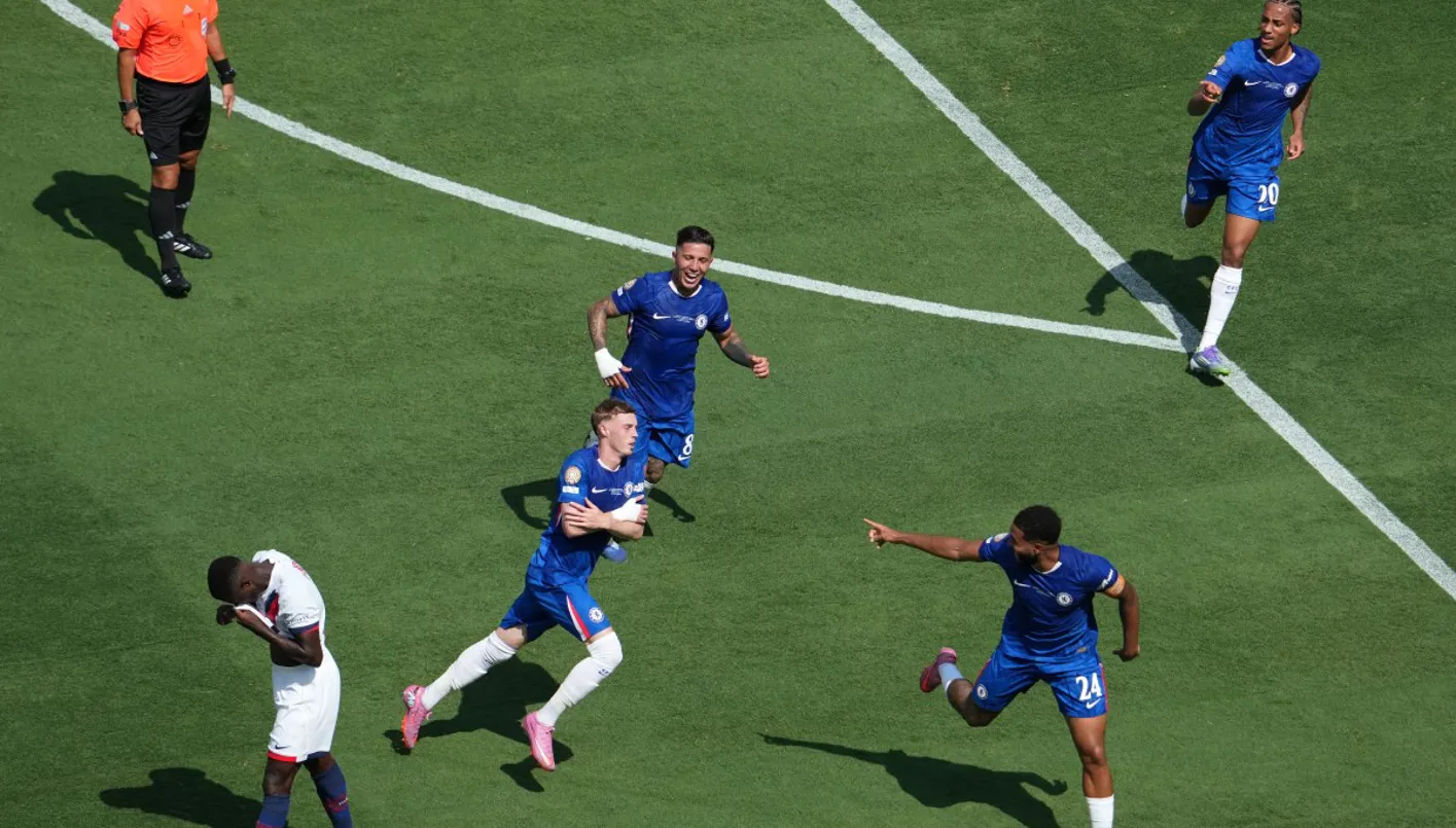 بالمر يوجه تشيلسي لتحقيق بطولة كأس العالم للأندية أمام سان جيرمان. بالمر يوجه تشيلسي لتحقيق بطولة كأس العالم للأندية أمام سان جيرمان.