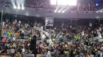 بدء احتفالية حزب مستقبل وطن في استاد القاهرة بمشاركة الآلاف من مختلف المحافظات لدعم مرشحيهم لمجلس الشيوخ