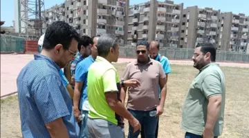 بدء عملية تجديد وتأهيل الملعب الرئيسي في استاد أسيوط الرياضي بمنطقة الأربعين