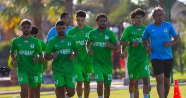 بدون استراحة.. المصرى يشرع في تدريباته الأولى بمدينة سوسة التونسية