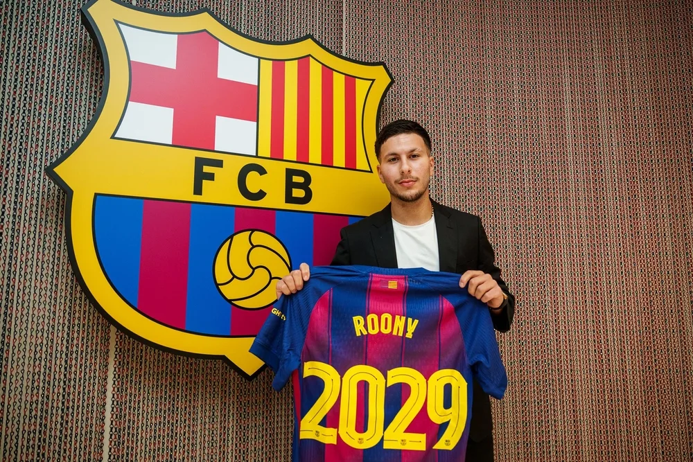 برشلونة الإسباني يتعاقد مع اللاعب روني بردغي حتى عام 2029. برشلونة الإسباني يتعاقد مع اللاعب روني بردغي حتى عام 2029.