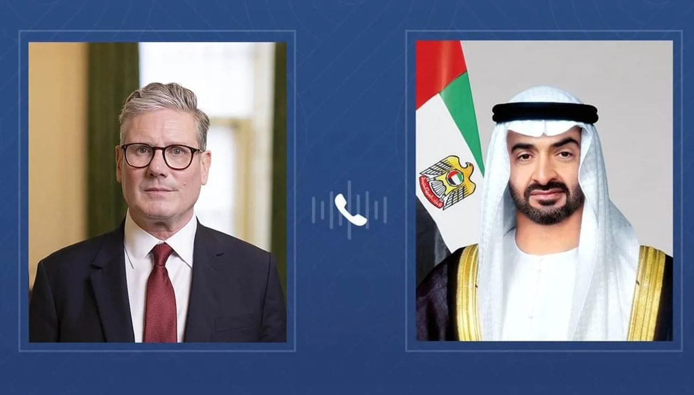 بن زايد يتحدث مع ستارمر: الإمارات تُشيد برغبة بريطانيا في الاعتراف بالدولة الفلسطينية بن زايد يتحدث مع ستارمر: الإمارات تُشيد برغبة بريطانيا في الاعتراف بالدولة الفلسطينية