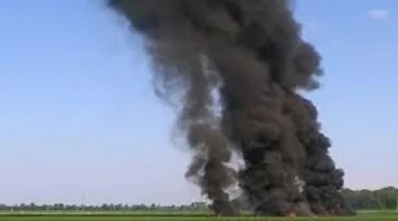 تحطم طائرة حربية أمريكية في كاليفورنيا وقائدها ينجو.