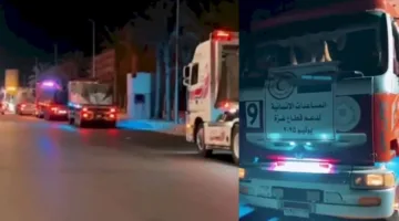 تدفق قوافل المساعدات المصرية نحو غزة