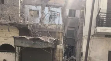 تدهور جزئي في مبنى قديم بمنطقة السيدة عائشة