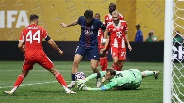 تعادل غير إيجابي بين باريس سان جيرمان وبايرن ميونخ في الشوط الأول من كأس العالم للأندية تعادل غير إيجابي بين باريس سان جيرمان وبايرن ميونخ في الشوط الأول من كأس العالم للأندية