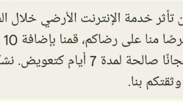 تعويضات «المصرية للاتصالات» لزبائنها بعد حريق مركز سنترال رمسيس: 10 جيجابايت صالحة لمدة أسبوع.