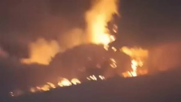 تفاصيل اندلاع حريق قرب ركن فاروق في حلوان