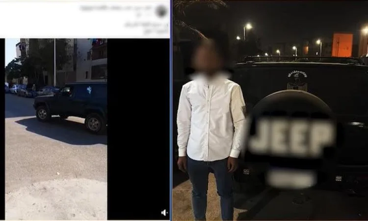 توضيح تفاصيل فيديو على وسائل التواصل الاجتماعي يظهر طفلاً يقود سيارة. توضيح تفاصيل فيديو على وسائل التواصل الاجتماعي يظهر طفلاً يقود سيارة.