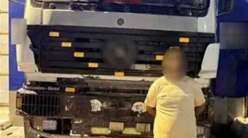 توقيف سائق شاحنة ثقيلة لقيادته بطريقة متهورة على الدائري الإقليمي.