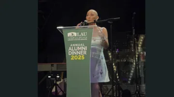 جامعة LAU تَمنح هبة يزبك جائزة التقدير لعام 2025 تقديراً لإنجازاتها في مجال العمل الإنساني والمواطنة العالمية