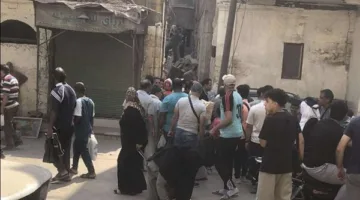 جزئيًا: سقوط جزء من مبنى في منطقة السيدة عائشة بالقاهرة