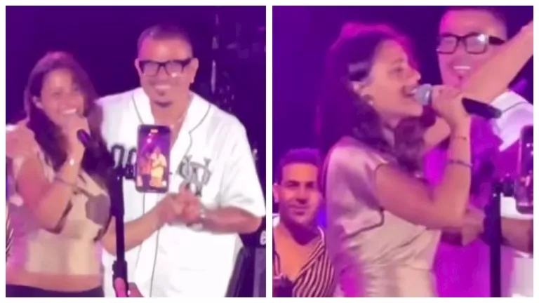 جنا عمرو دياب تؤدي “خطفوني” خلال حفل والدها في الساحل الشمالي (صور وفيديو)