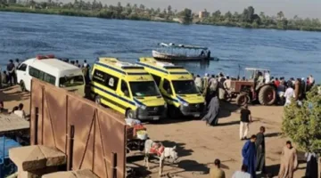 جهود واسعة لاستعادة جثتي شابين ضائعين نتيجة غرق سيارة في نهر النيل بقنا