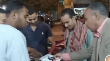 جولة المرشح أحمد يسن في منطقة السيل الشعبية بأسوان تحت عنوان “طرق أبواب”