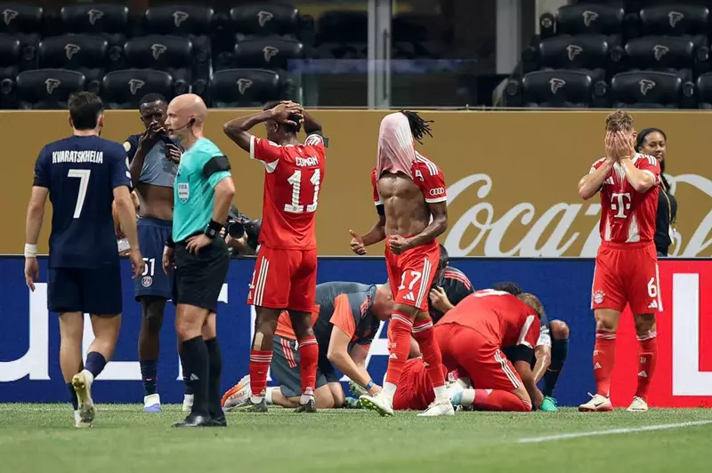 حادثة مؤسفة في بايرن ميونخ.. إصابة بالغة لموسيالا في كأس العالم للأندية (صور) حادثة مؤسفة في بايرن ميونخ.. إصابة بالغة لموسيالا في كأس العالم للأندية (صور)