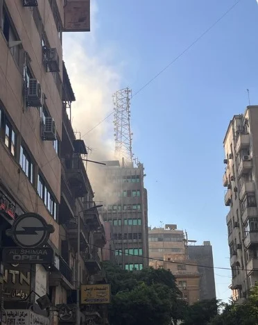 حريق في سنترال رمسيس.. إصابة 5 أشخاص وعمليات مكثفة لإخماد النيران