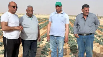 خبراء دراسات الصحراء يستمرون في زياراتهم الميدانية بسيناء لتقديم الدعم الفني للمزارعين.