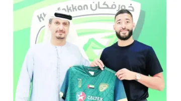 خورفكان يثبت استمراره مع اللاعب المغربي تيسودالي ويدعم صفوفه بمواطنه النقاش