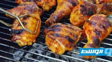 دجاج مشوي على الفحم