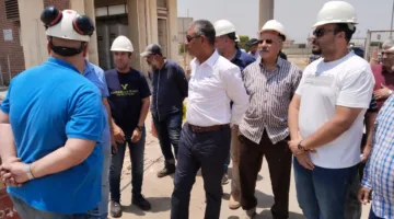 رئيس الهيئة التنفيذية لمشاريع المياه يزور محطة معالجة الجبل الأصفر.