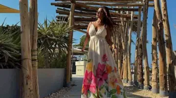 رانيا منصور تبرز بأناقة ملفتة في المصيف.. وآراء الجمهور تتوالى (صور)