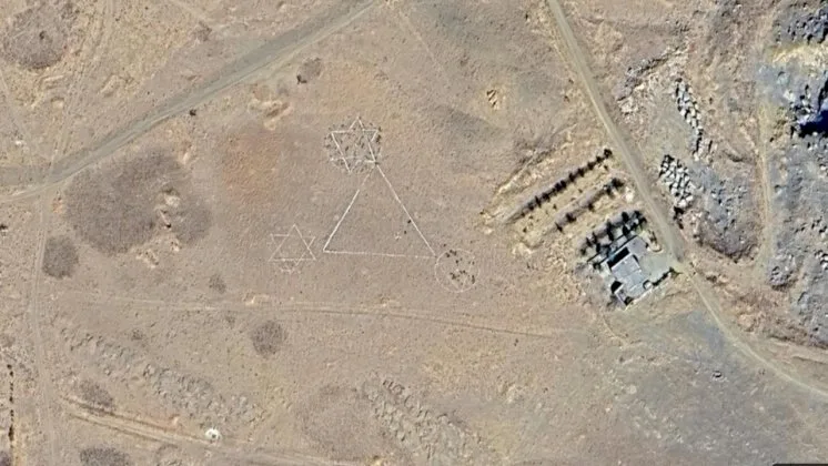 رمز بارز يُشاهَد من الفضاء في إيران: من هو صاحب فكرة نحت نجمة داوود الكبيرة في مسقط رأس خامنئي؟