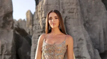 زين قطامي تتألق بفستان ذهبي من تصميم إيلي صعب في حفلة ما قبل الزفاف (صور وفيديو)