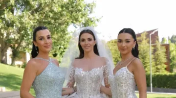 زين قطامي مع شقيقاتها في يومها المميز… فساتين مصممة بأعلى درجات الفن والإبداع